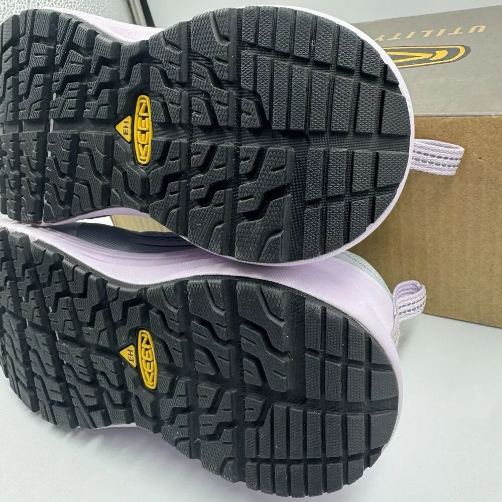 KEEN Utility Minneapolis Women 7M Steel Toe Work Sneakers Gray Orchid NIB Defect